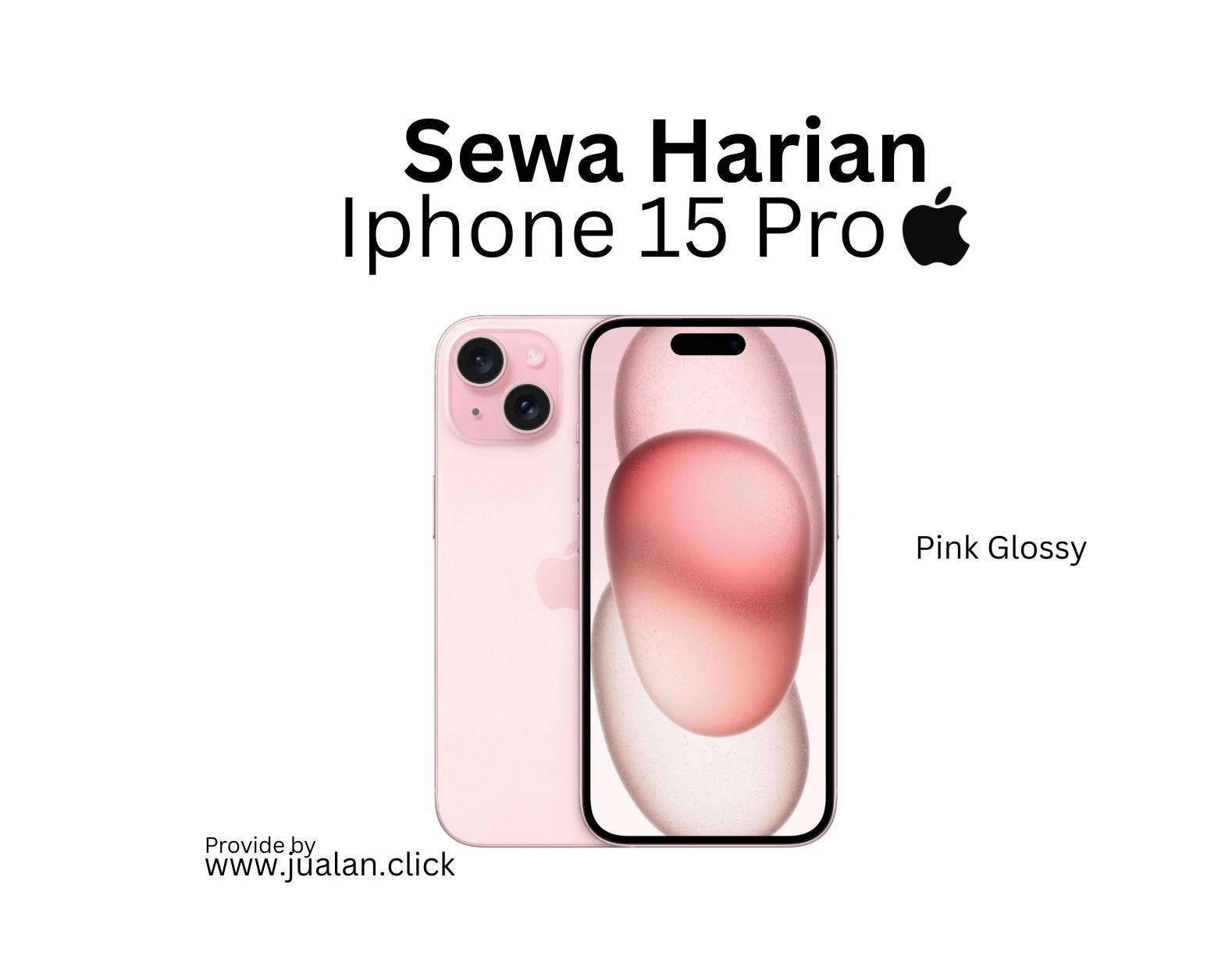 SEWA Iphone 15 Pro Pink